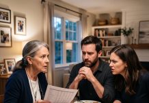 “My son looked me straight in the eyes and said, ‘Mom, we need you to retire early—we can’t afford daycare.’ I laughed… until his wife slammed her glass onto the table. ‘You’re choosing your job over your granddaughter!’ she shouted. They thought guilt would make me say yes. They had no idea the spreadsheet in my briefcase was about to expose a truth none of us were ready to face…”