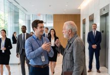 I was just a shy intern trying not to get fired when I saw an elderly Deaf man standing alone while everyone walked past him. So I signed, “Good morning. May I help you?” Seconds later, a voice behind me thundered, “Do you have any idea who that man is?” My stomach dropped as the entire lobby froze… and what happened next changed my life forever.