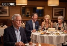 “‘Sorry, Dad… I can’t make dinner tonight,’ my son said. Thirty minutes later, I found him laughing inside the very restaurant I’d invited him to—with his wife and her mother celebrating instead of me. He thought turning seventy had made me weak. He had no idea the quiet old man walking toward his table was about to destroy every plan he’d built around my inheritance.”