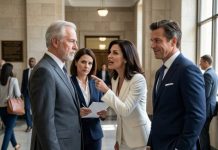 At the divorce hearing, my cheating wife walked up to me in her white suit and whispered, “Today is the best day of my life. I’m taking everything from you.” Her rich boss smiled behind her like I was already ruined. I said nothing. Then my lawyer leaned close and asked, “Did you follow every instruction?” I nodded. He smiled. “Good. Now watch her world collapse.”