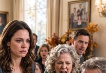 I was about to hear my father’s final will when my mother suddenly slammed her hand over the lawyer’s folder. “Not now!” she cried, her face white with terror. My brothers froze. The lawyer whispered, “Mrs. Whitmore, they have the right to know.” But Mom shook her head, tears spilling down her cheeks. “If they hear this today, this family will never survive.” That was when I saw my name crossed out in red.