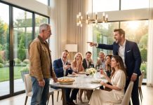 “I heard my son-in-law laugh before he pointed straight at me. ‘Everyone, meet the ugly rat we have to live with!’ The entire dining room exploded with laughter—until a man at the doorway suddenly turned pale. He stared at me, his voice shaking. ‘Wait… aren’t you my new boss?’ In one heartbeat, every mocking smile disappeared… and my revenge had only just begun.”