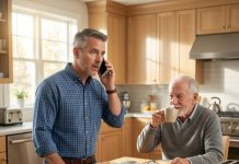 “My phone rang at 6:30 a.m. ‘Dad… Grandpa died last night,’ my daughter whispered. Seconds later, my son-in-law burst into laughter. ‘He left everything to us. You get nothing.’ I quietly switched on the speaker. Across the breakfast table, my father—very much alive—took another sip of coffee before leaning toward the phone. ‘Interesting… so tell me, exactly when did I die?’ That single sentence shattered everything they thought they had won.