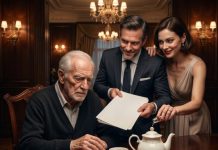 My son called me a senile old fool while poisoning my tea and stealing from the trust my wife had protected for forty years. He believed one signature would give him everything. At the dining table, he leaned close and said, “When you’re dead, nobody will care what you remember.” I set down the untouched cup and answered, “Then it’s fortunate the jury won’t need my memory.” His smile vanished as my wife’s final recording began to play.
