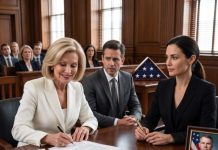 When the judge approved the transfer, my mother-in-law smiled like a queen receiving her crown. Then two federal investigators stood behind her. “Counsel,” the judge said coldly, “did your client know she assumed every corporate liability when she signed these papers?” Her lawyer went pale. She turned toward me and screamed, “You set me up!” I rose calmly and said, “No. You demanded everything. I simply stopped you from escaping with only the money.”