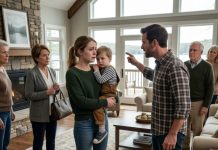 At my husband’s family gathering, everyone turned against me at once—his mother, his siblings, even the man who promised to protect me. Martin pointed at the door and shouted, “Apologize now, or pack your bags and leave!” I looked at my three-year-old son trembling on the floor and smiled through the pain. They thought I would beg. Instead, I bought two one-way tickets—and vanished before sunrise.