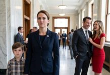 I came home from war unable to walk, holding my three-month-old son, and my husband handed me divorce papers instead of a hug. “You’re not the woman I married,” he said, walking away with his mistress. Nine years later, he stood in court demanding full custody. Then the judge read one sentence from my military record. “No… that’s not possible,” he whispered. He had no idea who I had really saved.