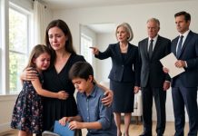 At my husband’s funeral, his father hugged my daughter and ignored my son as if he were invisible. One week later, they demanded custody, claiming they had to protect “the Harper bloodline.” Their lawyer leaned toward me and whispered, “Sign now, or we’ll humiliate that boy in court.” I smiled for the first time since Daniel died. They had no idea Daniel had recorded everything—and the final sentence in his video would cost them their fortune, reputation, and freedom.