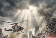 “The earthquake had barely stopped when I screamed, ‘Our son is burning with fever! Please help us!’ My husband looked at the collapsing building… then lifted his injured secretary into his arms instead. ‘She needs me more right now,’ he shouted as he ran toward the ambulance. I held my terrified little boy beneath the rubble, believing we were about to die. Then the thunder of helicopter blades filled the sky… and everything changed.”
