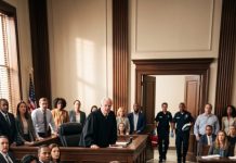 I clutched my swollen belly as a blinding pain ripped through me in the middle of my divorce hearing. “She’s faking it again,” my mother-in-law laughed. My husband smirked. “She’ll do anything to delay this case.” Then warm water poured down my legs, flooding the courtroom floor. A bailiff shouted, “Your Honor, she’s in labor!” As the judge slowly stood, every person in the courtroom realized they had judged the wrong woman.