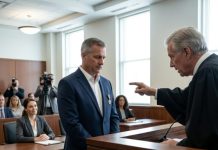 “Take off that Navy medal,” the judge ordered, his voice echoing across the silent courtroom. My sister-in-law smirked as cameras captured my humiliation. I quietly unpinned the medal and placed it on the table. “Enjoy your victory,” I said, meeting her eyes. “Because in five minutes, someone in this room is going to lose far more than their honor.” She laughed… but the next person to turn pale wasn’t me.