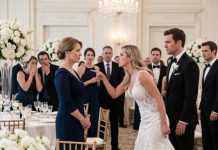 “Get out and never come back—you’re not welcome at my wedding,” my son’s bride hissed before the entire ballroom. My son lowered his eyes and whispered, “Mom, please don’t make a scene.” I smiled, picked up my purse, and replied, “Fine. But I’m taking a few people with me.” When the music stopped and every vendor followed me toward the exit, the bride finally realized who had paid for everything.