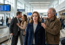 I went to the airport to surprise my father, but I was the one who received the biggest shock of my life. My husband, who claimed he was away on a business trip, was standing there holding another woman. My father touched my shoulder and whispered, “My daughter, let’s teach him a lesson he will never forget.” I stayed silent, but what we discovered next would destroy the perfect life he pretended to have.