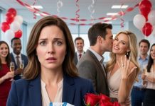 I walked into my husband’s office carrying roses and two tickets to Paris, thinking I was about to save our Valentine’s Day. Instead, I found him kissing the female CEO while the entire company cheered their engagement. He raised her diamond ring and whispered, “She’s the future.” I smiled, turned around, and made one phone call. Thirty minutes later, he had 152 missed chances to beg—then my doorbell rang.