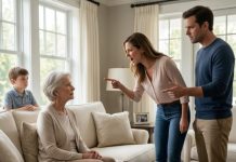 My daughter-in-law laughed when I told her to stop teaching my grandson to lie. “You are useless. Mind your own business!” she screamed. Then my own son looked at me and said, “Apologize to my wife or leave this house.” I quietly picked up my phone and made one call. Minutes later, my lawyer arrived with eviction papers in his hand. They thought they owned my home… until they discovered who truly did.