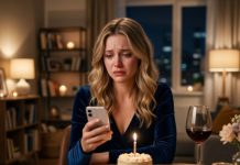 On my birthday night, my mother texted, “We’re too busy to celebrate you.” Three hours later, she posted a smiling family selfie from the most expensive restaurant in town, captioned, “Nothing matters more than being together.” I stared at the photo, alone with my untouched cake. Then Venmo pinged: “$1,300 for restaurant.” I didn’t cry. I sent them my own birthday gift—a file that made every smile disappear.