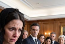 Laura’s body seemed to rest in peace, but her wrists told a different story. “They killed her before bringing her here,” I blurted out. The widower smirked. “You’re seeing things.” I glared at him as I slipped the small key Laura had left for me into my pocket. He thought he’d won… never imagining he’d just opened the door to his own downfall.