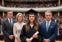 At my graduation, the day I should have been celebrated, my father slapped me in front of everyone and shouted, “You wasted our money! This degree is a joke… you’re a joke!” My mother laughed while I tasted blood and whispered, “Now she knows she’s worthless.” But I smiled, because they didn’t know my “useless” degree had already uncovered the secret that would destroy their entire empire.