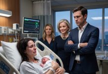 My husband chose the first hour of my son’s life to betray us. “I have another family,” Marcus said, standing over my hospital bed. “And I won’t claim this child.” His mother called me unstable. His mistress called herself the future. I should have cried. Instead, I smiled, because the DNA test was ready, the board was waiting, and the video was recording. By sunrise, they would learn what a mother protects.