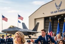 The moment my husband stepped onto the stage to receive his military medal, I watched him proudly introduce his first love as “my family.” My heart shattered—but I didn’t cry. I quietly held up the transfer orders I had signed that morning. The second he saw the papers, he shoved her aside and ran toward me. “Please, don’t leave! Let me explain!” I smiled once… then disappeared from his life forever.
