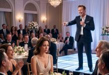 My husband grabbed a microphone in front of 200 guests and laughed, “Who wants to buy this useless wife for ten dollars?” Everyone laughed while I sat there silently. They thought I was broken. They never knew I had secretly built the company he claimed as his own. Then a stranger stood up and said, “Ten million dollars.” My husband’s smile disappeared instantly.