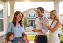 The day I inherited $24 million and a New York skyscraper, I ran home to surprise my husband—only to find him standing beside his mistress with divorce papers. She laughed, “Pack your bags. This house has no room for a leech.” I smiled and whispered, “Actually… this house belongs to me.” Their laughter echoed across the porch… until one phone call changed everything.