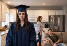 On my graduation day, my family left me a frozen pizza and a “congrats” text, after throwing my brother a fireworks party a week earlier. When Mom said, “You’re not really the celebrating type,” something inside me went cold. I picked up my bag and whispered, “Then don’t celebrate when I disappear.” By midnight, my aunt texted, “Why is everyone panicking?” Because they finally opened the envelope I left behind.
