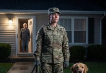 I thought losing my husband’s loyalty was the worst pain I would ever feel… until my own family closed the door on me. I stood there in my Army uniform, my service dog beside me, begging my father for a place to stay. He looked at me and whispered, “Maybe you should leave.” That night, I picked up my duffel bag, walked away, and made a decision nobody expected…