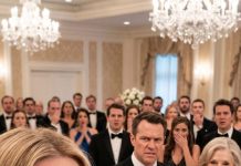 My husband slapped me so hard that hundreds of anniversary guests fell silent. “Apologize,” he growled. “Or get out.” I looked at my terrified son, quietly removed my wedding ring, and walked away without another word. They laughed, convinced I had nowhere to go. Less than twenty-four hours later, they turned pale when they discovered what I had taken with me—and what they had just lost forever.