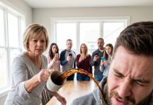 “My mom looked straight into the cameras and said, ‘Watch this.’ Before I could move, hot coffee crashed onto my chest. ‘That’s how we treat trash,’ she laughed while everyone kept recording. I walked away without saying a word, but hours later the entire internet was watching. They thought they knew who I was… until one unexpected name changed everything.