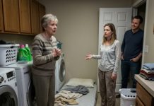 After the house was officially divided, my daughter dragged a thin mattress into the laundry room, dropped it on the cold tile, and said, “Sleep here, Mom. Better than nothing, right?” Her husband laughed behind her. I smiled and said nothing. What they didn’t know was that while they were stealing my bedroom, I had already moved every asset, every account, and every future dollar beyond their reach.