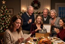 At Christmas dinner, my sister opened a Gucci gift while I received a $2 card with my name spelled wrong. Everyone laughed when I stood up and said, “Thank you for finally showing me where I truly stand.” They thought I was leaving because I was hurt. They never realized I was walking away from a family that would soon discover the daughter they ignored had become the one they needed.