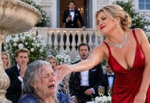 At our lavish engagement party, I watched from the balcony as my fiancée purposefully shoved my mother into the decorative fountain. “Your cheap clothes are ruining my aesthetic,” she laughed with her rich friends. I didn’t yell. I calmly pulled out my phone and liquidated the $10 million trust fund I had just set up for her. She thinks she secured a polite, high-society billionaire. She doesn’t realize my empire was built in the slums, and I know exactly how to strip someone of everything they love.