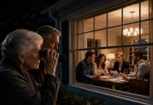 “I FELT SOMETHING WAS WRONG IN MY HOUSE. SO I PRETENDED I WAS TRAVELING TO VISIT MY SISTER. WHILE I WATCHED FROM A DISTANCE AN ELDERLY NEIGHBOR TOUCHED MY SHOULDER AND SAID “WAIT UNTIL MIDNIGHT. YOU WILL SEE EVERYTHING.” WHEN THE CLOCK HIT MIDNIGHT I STOPPED BREATHING AT WHAT I SAW…”