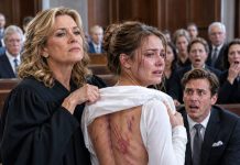 My daughter came home for a quiet visit, but when I stepped into her room and saw her changing, the bruises across her back stopped my breath. “Oh, sweetheart, what happened to you?” I whispered. She grabbed her shirt, trembling. “Please, Mom, don’t. My husband says he’s a lawyer, and no one will believe me.” I straightened, cold as stone. “Then let’s go to court—and see how he dared touch a federal judge’s daughter.”