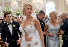 The night before my wedding, my mother-in-law sliced my $18,500 gown to pieces and texted, “Know your place.” The next morning, I walked down the aisle wearing the ruined dress, my head held high. When she smirked, I took the microphone and exposed her fraud, blackmail, and stolen money before every guest. Minutes later, police entered the chapel—while her son handed me the keys to the house she thought she owned.