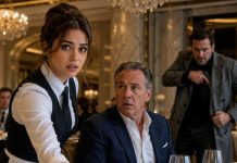 I circled three words on the billionaire’s bill, slid it onto the table, and kept my face blank. When he read, “Gunman behind you. Exit now,” his hand tightened around the glass. “Who are you?” he whispered. I didn’t answer—because the man behind him was already reaching into his coat. I was just a waitress to everyone in that room. None of them knew I’d been waiting for this night.
