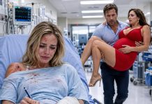 After the crash, my husband stepped over my blood-soaked stretcher and screamed, “Save Madison first—she’s carrying my baby!” My shattered leg was exposed, my blood pressure was collapsing, yet he bent over me and hissed, “Don’t be selfish now.” With my trembling left hand, I signed the surgery form, ripped off my wedding ring, and whispered, “Call my lawyer.” When I woke, his mistress was safe—but his company, fortune, home, and freedom were already mine to destroy.