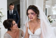 Minutes before my daughter walked down the aisle, I entered the bridal room and found her hiding a swollen cheek beneath her veil. “He only slapped me because I embarrassed him,” she whispered. The groom appeared at the door and smiled. “Stay out of our marriage.” I slowly removed my judge’s identification from my purse. “I was planning to,” I said. “But you just threatened the daughter of the woman signing your arrest warrant.”