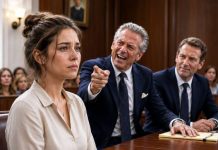 “She can’t even afford her rent,” my father sneered across the courtroom, loud enough for everyone to hear. A few people laughed. I didn’t. Then the judge turned toward me and asked, “Ms. Bennett, is it true you discovered where the missing $3.8 million went?” My father’s smile vanished instantly. I slowly opened my briefcase, because he had no idea the person he called broke was holding the evidence that could destroy him.