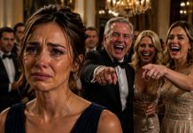 AT MY SISTER’S ENGAGEMENT PARTY, DAD TOLD HER BILLIONAIRE IN-LAWS: “ALISHA DRIVES A TRUCK DELIVERING MEAL KITS.” THE ROOM LAUGHED AT MY CHEAP DRESS. SUDDENLY, THE DOORS BURST OPEN. ARMED FEDERAL AGENTS SWARMED IN. THE U.S. SECRETARY OF STATE WALKED STRAIGHT TO ME, IGNORING MY SHOCKED FAMILY: “AGENT COOPER,…”