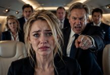 “JUST A USELESS DESK CLERK!” MY BILLIONAIRE DAD MOCKED, HUMILIATING ME BEFORE HIS VIP GUESTS. MINUTES LATER, OUR PRIVATE JET PLUNGED 30,000 FEET. PILOTS DYING. VIPS SCREAMING. I CALMLY UNBUCKLED MY SEATBELT AND STEPPED TOWARD THE BLOODY COCKPIT. THEY ARE ABOUT TO MEET THE PENTAGON’S MOST CLASSIFIED EXPERIMENTAL TEST PILOT.