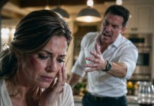 MY HUSBAND HIT ME AND I STAYED QUIET. THE NEXT MORNING, I COOKED A FEAST. HE SMILED AND SAID: “YOU FINALLY LEARNED!” UNTIL HE SAW… WHO WAS SITTING AT THE TABLE…