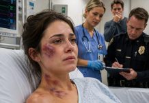 My husband pushed me down the stairs after I refused to sign my inheritance into his name. I landed with a bruised shoulder while he stood above me and said, “Tell the hospital you slipped.” I nodded and let him believe I was frightened. What he didn’t know was that our smart doorbell reflected the entire staircase in its glass—and my attorney had already downloaded the footage.