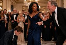 “Pick up the glass,” the CEO ordered, humiliating a young employee in front of three hundred people. I stood from the back of the ballroom and said, “No. He won’t.” Marcus turned to me and laughed. “And who exactly are you?” I walked toward him, placed my black invitation card on the table, and whispered, “The woman who knows what’s on tomorrow’s board agenda.” His smile vanished instantly.