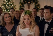 My mother-in-law slid a silver gift box across the Christmas table and smiled. “Go ahead, Claire. Open your present.” Inside were divorce papers already signed by my husband. Everyone waited for me to cry—but I simply folded them and whispered, “See you at the Army Ball.” My husband’s face instantly went pale. They thought they had just thrown me away. They had no idea whose name would be called from that stage.