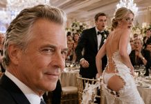 I caught my daughter-in-law pouring super glue onto the chair meant for my wife while my son stood guard, laughing like it was harmless. I said nothing—I simply switched the chairs before the ceremony began. Hours later, the MC announced, “Bride and groom, please stand.” A sharp tearing sound ripped through the room. She froze, horrified, as every guest turned toward her. I smiled quietly, because that embarrassing moment was only the beginning of what I had planned.