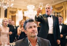 I raised my daughter alone, sold everything I had, and worked until my hands cracked so she could stand in that wedding gown. Then her billionaire father-in-law lifted his glass and laughed, “Some men build empires. Others fix the toilets inside them.” Three hundred guests stared at me. I smiled and said, “You’re right, Richard. But before you toast, you may want to ask who owns this hotel.”