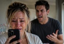 MY HUSBAND’S PHONE LIT UP WITH A MESSAGE: “YOU SAID YOU’D BE DIVORCED BY NOW. I’M PREGNANT.” I LOOKED AT MY NEWBORN TWINS, TOOK A SCREENSHOT, AND SENT IT TO HIS FATHER. THIRTY MINUTES LATER, HE WALKED THROUGH MY FRONT DOOR… IN FULL DRESS UNIFORM.