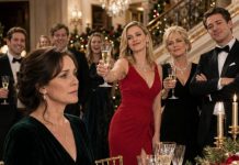 At 5:59 p.m. on Christmas Eve, my sister lifted her champagne and laughed, “Claire was born to pay for the rest of us.” Everyone applauded—inside the mansion I had funded. I just smiled and watched the grandfather clock. When it struck six, the bartender stopped pouring, the band stopped playing, and the estate manager walked straight toward my family with a folder. That was when their perfect Christmas began to collapse.